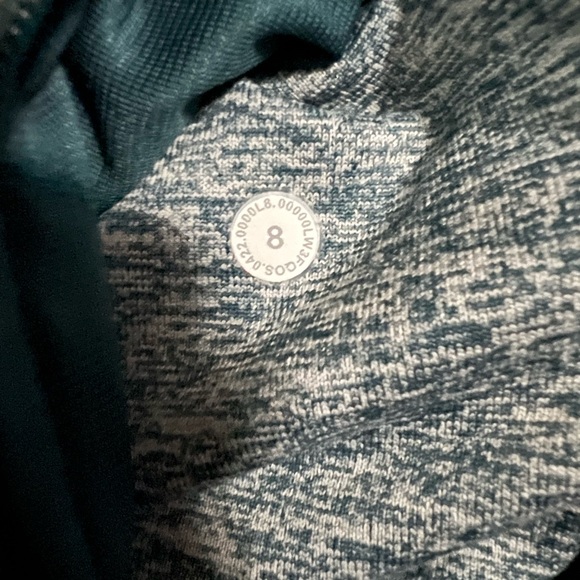 Lululemon Engineered Warmth Half-Zip Green Jasper Size 8 - Picture 4 of 5